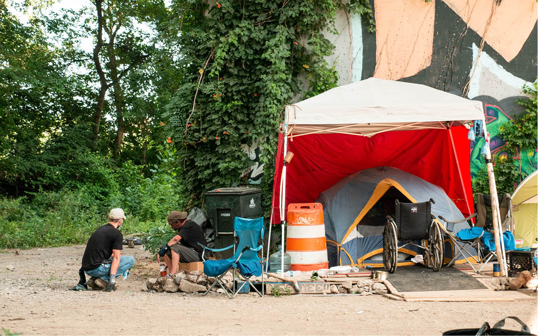 People loving Nashville tent picture